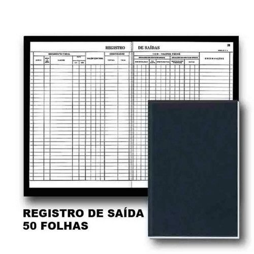 LIVRO REGISTRO SAIDA ICMS/IPI MOD 2A 50 FOLHAS S.D - REF. 5711 - 1 UNIDADE