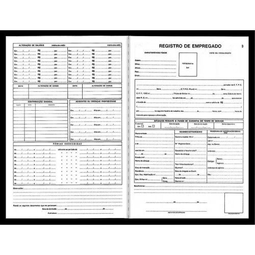 LIVRO REGISTRO DE EMPREGADO 100 FOLHAS SAO DOMINGOS - REF. 5067 - PACOTE COM 5 UNIDADES