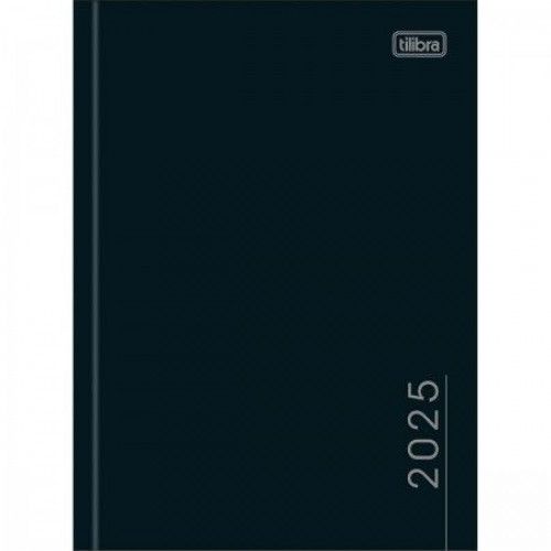 AGENDA COSTURADA PEPPER M4 PRETO TILIBRA 2026 - REF. 179701 - PACOTE COM 6 UNIDADES