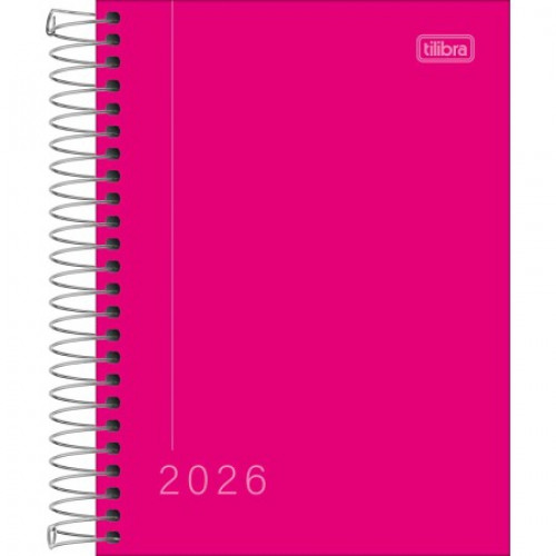 AGENDA ESPIRAL M4 PEPPER ROSA TILIBRA 2026 - REF. 291099 - PACOTE COM 4 UNIDADES