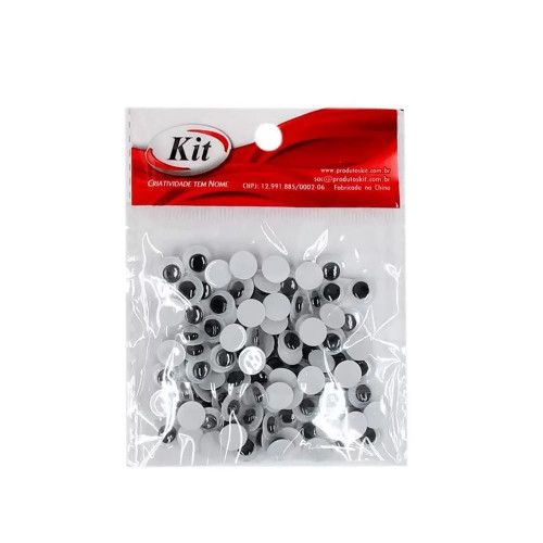 OLHINHOS 8MM ARTICULADOS KIT - REF. BE-8/529667 - PACOTE COM 100 UNIDADES