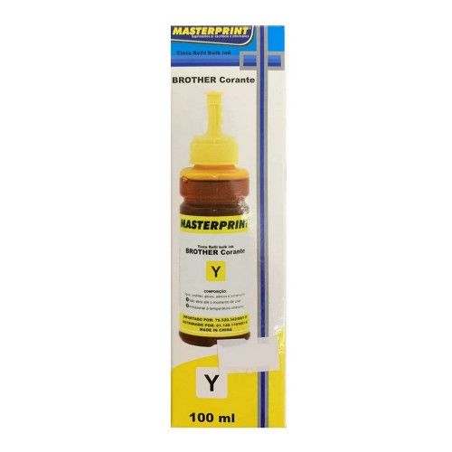 TINTA BROTHER UNIVERSAL 100 ML CORANTE AMARELA - REF. R-BP100Y - 1 UNIDADE