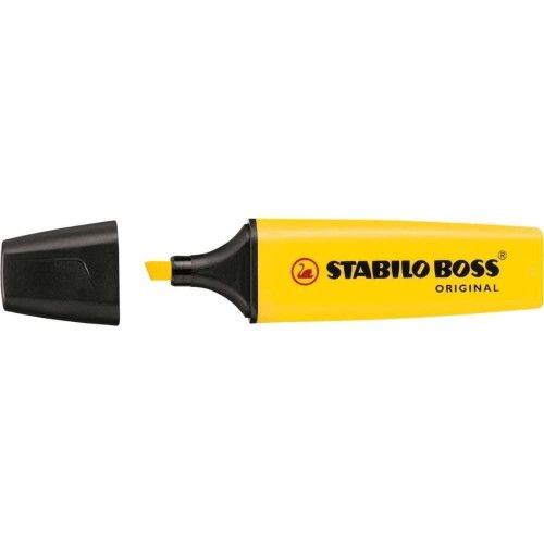 PINCEL MARCA TEXTO NEON BOSS STABILO - REF. 70/24 - CAIXA COM 10 UNIDADES