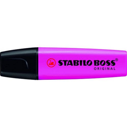 PINCEL MARCA TEXTO NEON BOSS STABILO - REF. 70/58 - CAIXA COM 10 UNIDADES