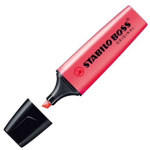 PINCEL MARCA TEXTO NEON BOSS STABILO - REF. 70/40 - CAIXA COM 10 UNIDADES