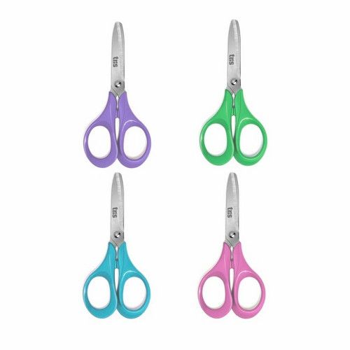 TESOURA ESCOLAR 13CM CLASS PASTEL TRIS - REF. 611846 - CAIXA COM 24 UNIDADES