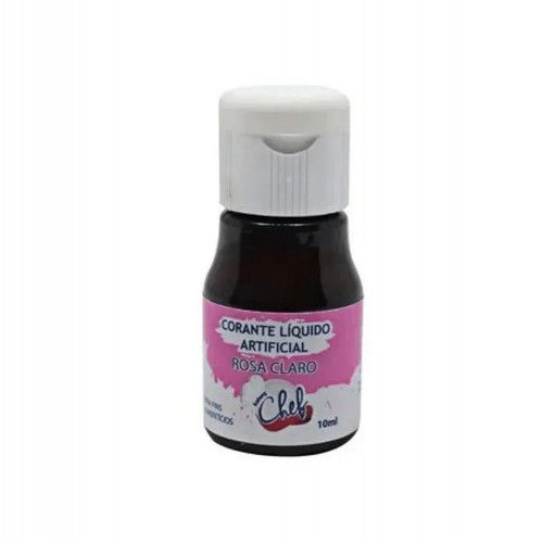 ANILINA LIQUIDA COMESTIVEL 10ML ICEBERG CHEF - REF. 111258 ROSA CLARO - CAIXA COM 12 UNIDADES