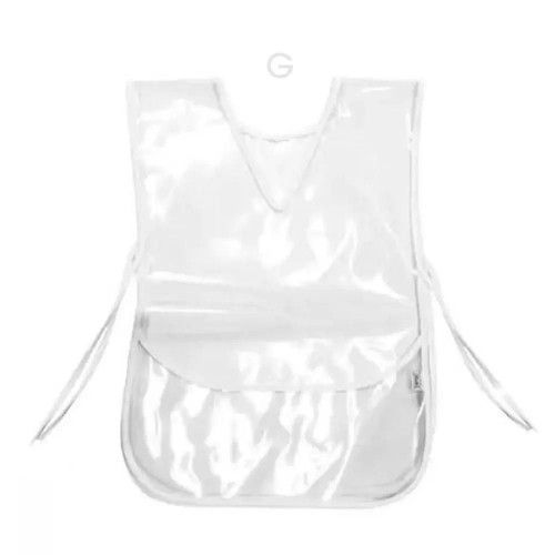 AVENTAL ESCOLAR LISO CRISTAL GRANDE COM BOLSO GOODIE - REF. 493 - 1 UNIDADE