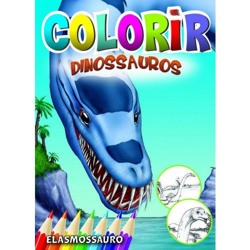 LIVRO PARA COLORIR DINOSSAUROS BICHO ESPERTO - REF. 5920-0 - PACOTE COM 8 UNIDADES