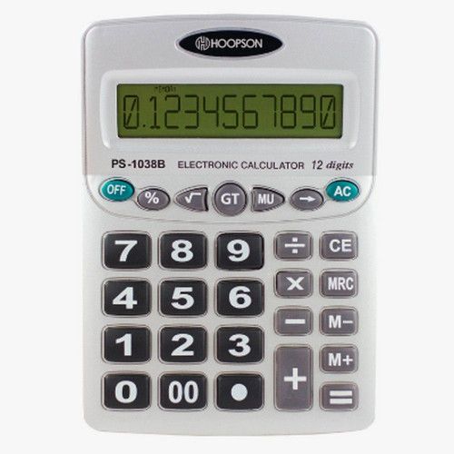 CALCULADORA 12 DIG PS-1038B HOOPSON - 1 UNIDADE