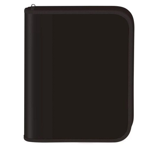 FICHARIO UNIVERSITARIO 4 ARGOLAS 48 FOLHAS ALL BLACK COM ELASTICO - REF. 4140 - 1 UNIDADE