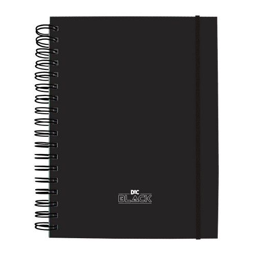 CADERNO SMART COLEGIAL COM FOLHAS E DIVISÓRIAS REPOSICIONÁVEIS DAC ALL BLACK – REF. 4141 – 1 UNIDADE 