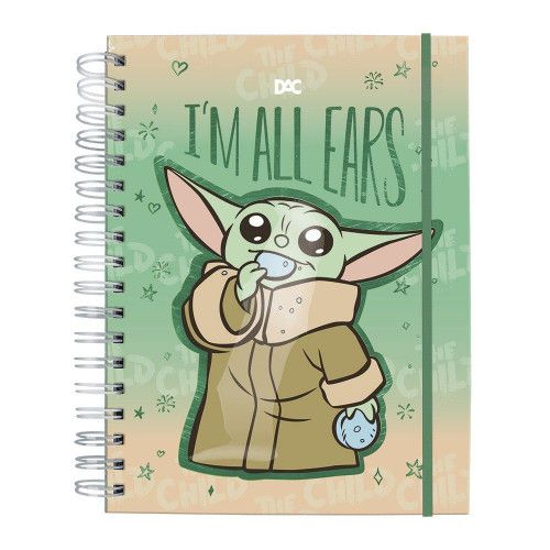 CADERNO SMART COLEGIAL COM FOLHAS E DIVISÓRIAS REPOSICIONÁVEIS LUCAS FILM STAR WARS MANDALORIAN – REF. 4215 – 1 UNIDADE