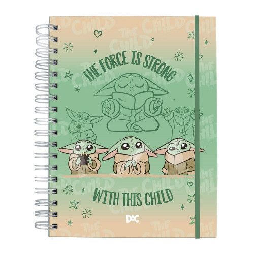 CADERNO SMART MINI COM FOLHAS E DIVISÓRIAS REPOSICIONÁVEIS LUCAS FILM STAR WARS MANDALORIAN – REF. 4216 – 1 UNIDADE