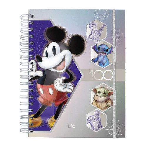 CADERNO SMART UNIVERSITÁRIO DISNEY 100 COLEÇÃO ESPECIAL COM 80 FOLHAS REPOSICIONÁVEIS 90G – REF. 4049 – 1 UNIDADE