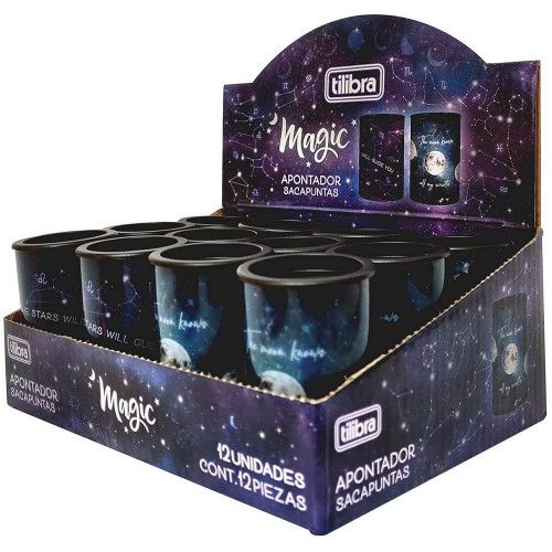 APONTADOR DEPOSITO 2 FUROS MAGIC TILIBRA - REF. 32540 - CAIXA COM 12 UNIDADES