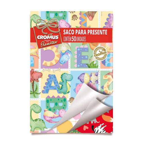 SACO 45X59CM METAL SORTIDO BEBE CROMUS - REF. 99005246 - PACOTE COM 25 UNIDADES