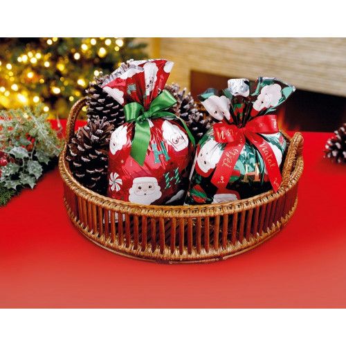 SACO 30X44CM METALICO SORTIDO NATAL CROMUS - REF. 99003140 - PACOTE COM 50 UNIDADES