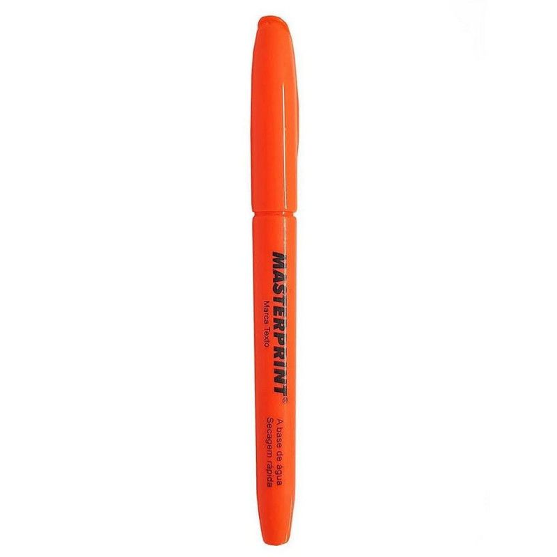 PINCEL MARCA TEXTO LARANJA MASTERPRINT - REF. MP612 - CAIXA COM 12 UNIDADES
