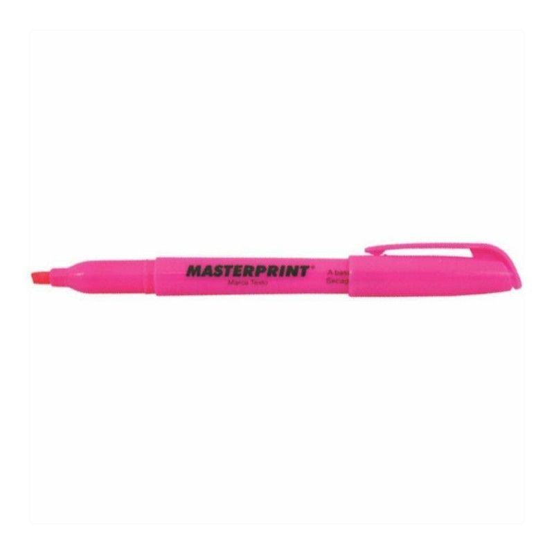 PINCEL MARCA TEXTO ROSA MASTERPRINT - REF. MP612 - CAIXA COM 12 UNIDADES