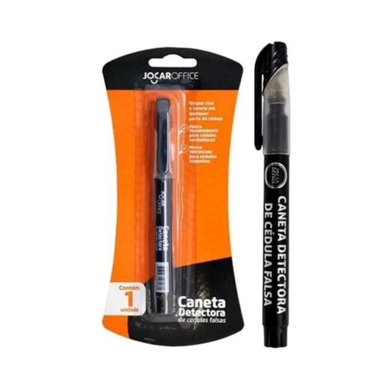CANETA DETECTA DINHEIRO FALSO JOCAR OFFICE - REF. 96059 - 1 UNIDADE