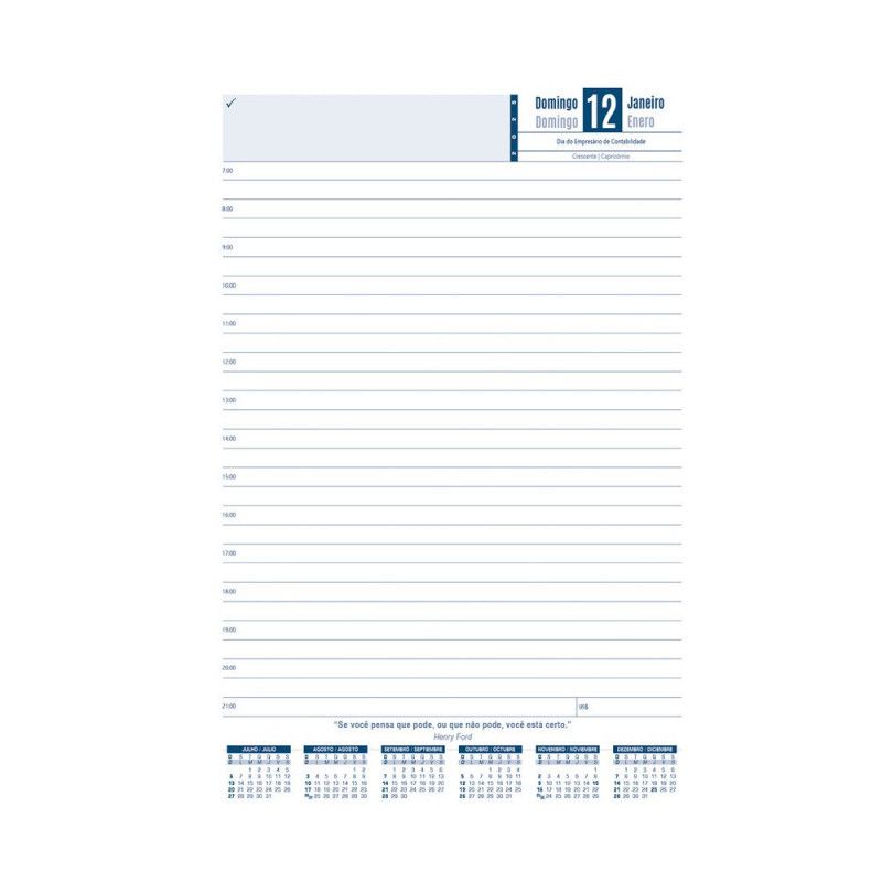 AGENDA COSTURADA EXECUTIVO MAGNUM 2026 SAO DOMINGOS ANIMATIVA - REF. 9405 - PACOTE COM 2 UNIDADES