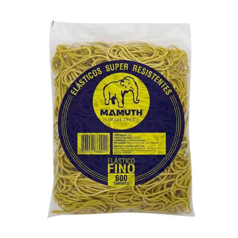 ELASTICO 500G MAMUTH - 1 UNIDADE