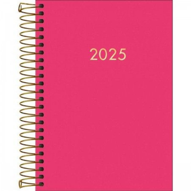 AGENDA ESPIRAL NAPOLI FEMININA M5 TILIBRA 2025 - REF. 145530 - PACOTE COM 5 UNIDADES