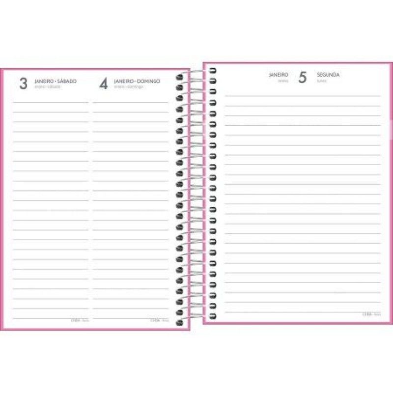 AGENDA ESPIRAL MAIS FEMININA M4 TILIBRA 2026 - REF. 144843 - PACOTE COM 4 UNIDADES SORTIDAS