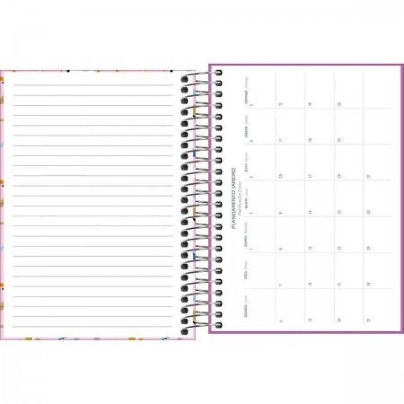 AGENDA ESPIRAL MAIS FEMININA M4 TILIBRA 2025 - REF. 144843 - PACOTE COM 4 UNIDADES SORTIDAS
