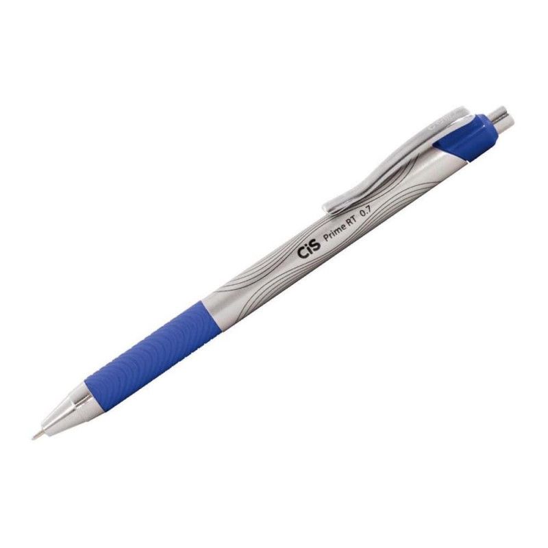 CANETA ESFEROGRAFICA 0.7 RETRATIL PRIME AZUL - REF. 0866 - CAIXA COM 12 UNIDADES