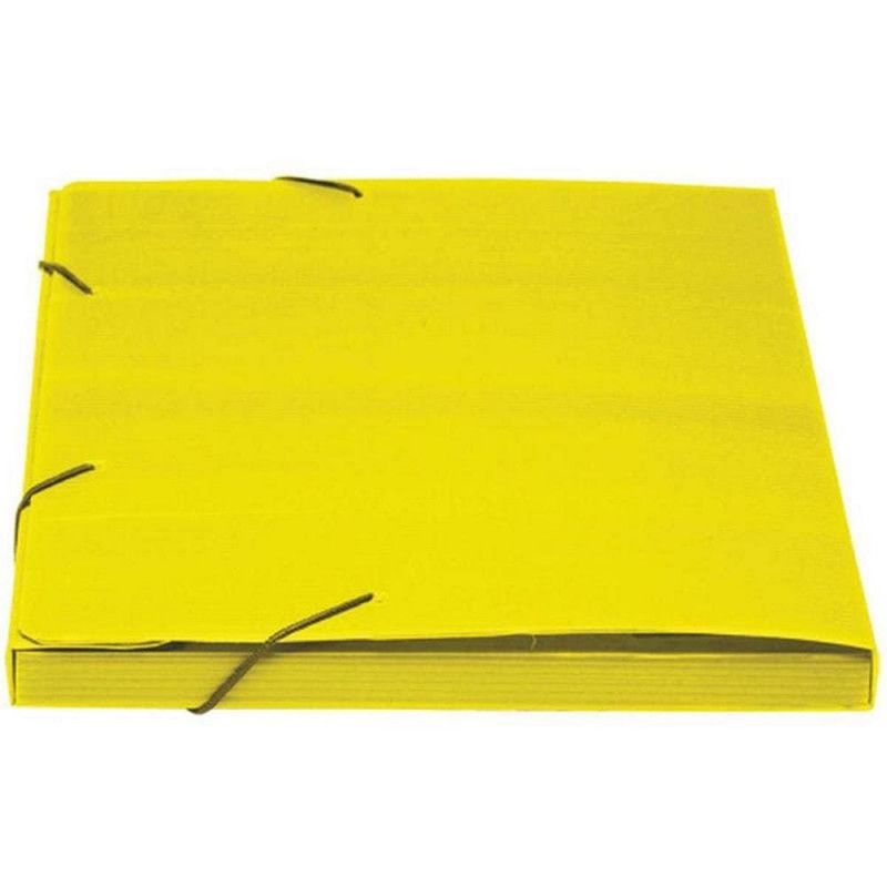 PASTA POLIONDA 20MM AMARELA POLIBRAS - REF. 20206 - PACOTE COM 10 UNIDADES