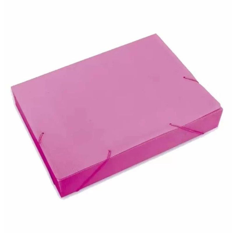 PASTA POLIONDA 55MM ROSA POLIBRAS - REF. 20410 - CAIXA COM 10 UNIDADES