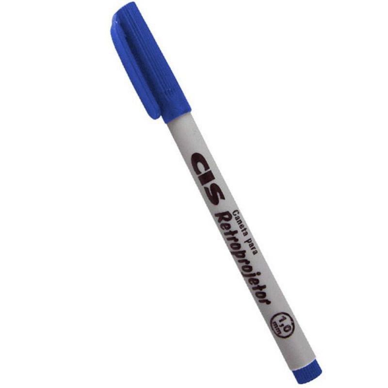 PINCEL RETRO PROJETOR 1.0 AZUL CIS - REF 8368 - 1 CAIXA COM 12 UNIDADES