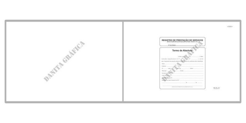 LIVRO REGISTRO DE PRESTACAO DE SERVICO MODELO 1 50 FOLHAS - REF. 5902 - 1 UNIDADE