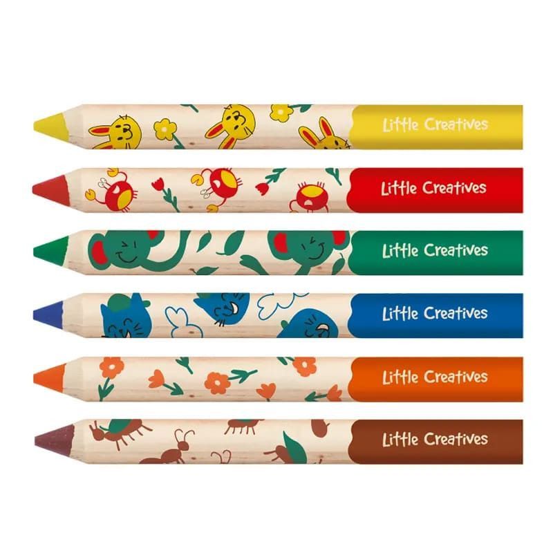 LAPIS 6 CORES MEU PRIMEIRO LAPIS COM APONTADOR FABER-CASTELL - REF. 127033 - PACOTE COM 6 UNIDADES