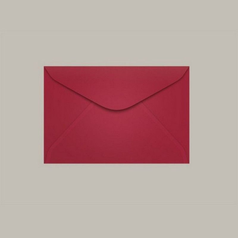 ENVELOPE VISITA 72X108MM VERMELHO QUEIMADO SCRITY - REF. PEQUIM - CAIXA COM 100 UNIDADES