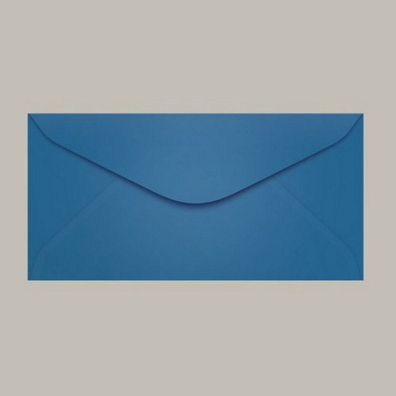 ENVELOPE OFICIO 114X229MM AZUL ROYAL SCRITY - REF. GRECIA - CAIXA COM 100 UNIDADES