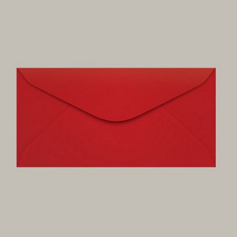 ENVELOPE OFICIO 114X229MM VERMELHO SCRITY - REF. TOQUIO - CAIXA COM 100 UNIDADES