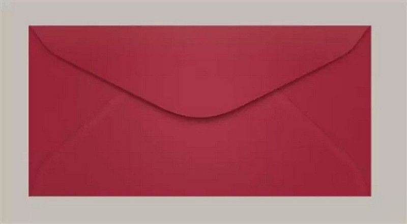 ENVELOPE OFICIO 114X229MM VERMELHO QUEIMADO SCRITY - REF. PEQUIM - CAIXA COM 100 UNIDADES
