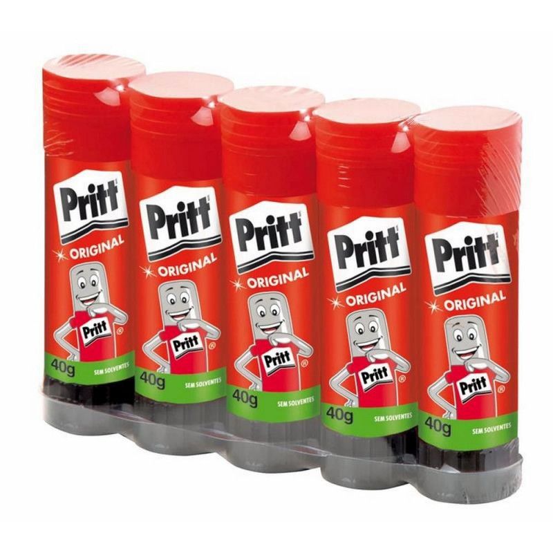 COLA BASTAO 40G PRITT - PACOTE COM 5 UNIDADES