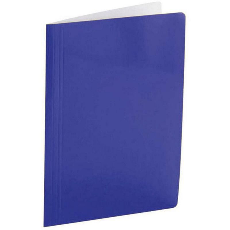 PASTA GRAMPO TRILHO PAPELAO AZUL POLYCART - REF. 1026-AZ - PACOTE COM 20 UNIDADES