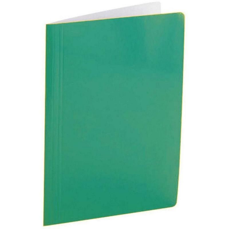 PASTA GRAMPO TRILHO PAPELAO VERDE POLYCART - REF. 1026-VD - PACOTE COM 20 UNIDADES