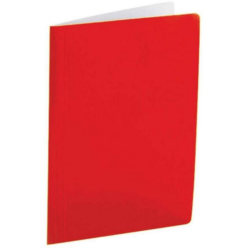PASTA GRAMPO TRILHO PAPELAO VERMELHA POLYCART - REF. 1026-VM - PACOTE COM 20 UNIDADES