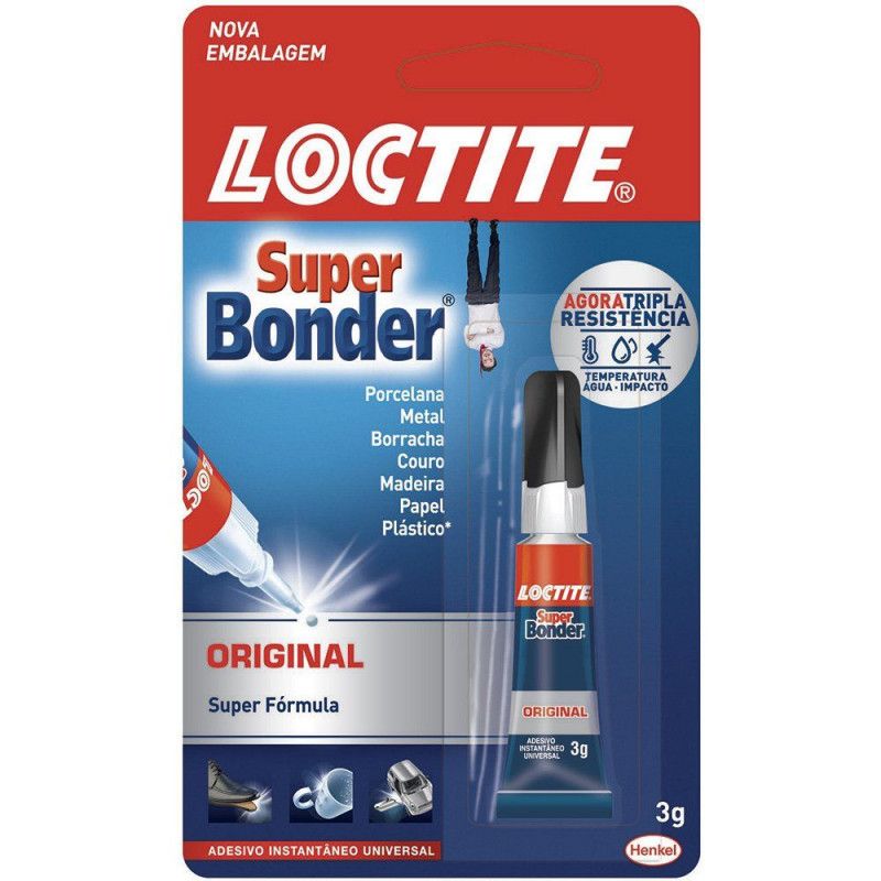 COLA SUPER BONDER 3G  - 1 UNIDADE