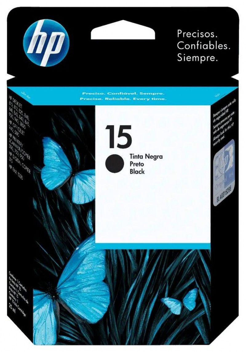 CARTUCHO HP 6615A 25ML BLACK - REF. 6615A - 1 UNIDADE