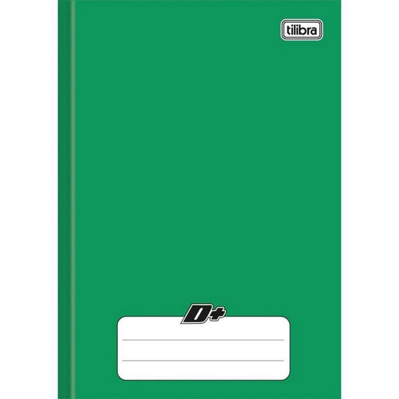 CADERNO BROCHURAO CAPA DURA 48 FOLHAS D+ VERDE TILIBRA - REF. 11675 - PACOTE COM 10 UNIDADES
