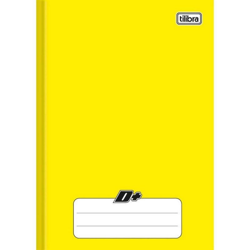 CADERNO BROCHURAO CAPA DURA 48 FOLHAS D+ AMARELA TILIBRA - REF. 11676 - PACOTE COM 10 UNIDADES