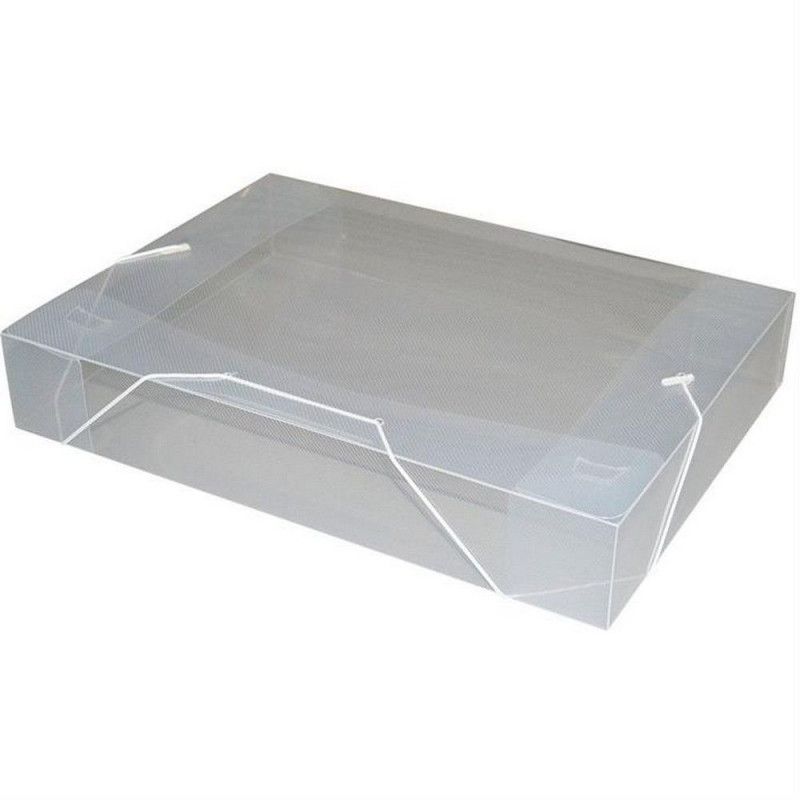 PASTA ABA ELASTICA PLASTICA 55MM SOFT TRANSPARENTE DAC - REF. 505TR - CAIXA COM 10 UNIDADES