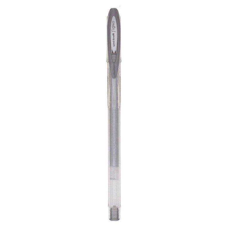 CANETA GEL 0.8 NOBLE METAL PRATA - REF. UM-120 - CAIXA COM 12 UNIDADES